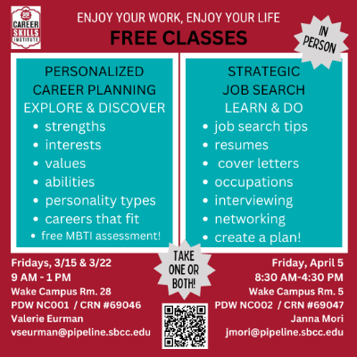 Personalized Career Planning and Strategic Job Search Classes