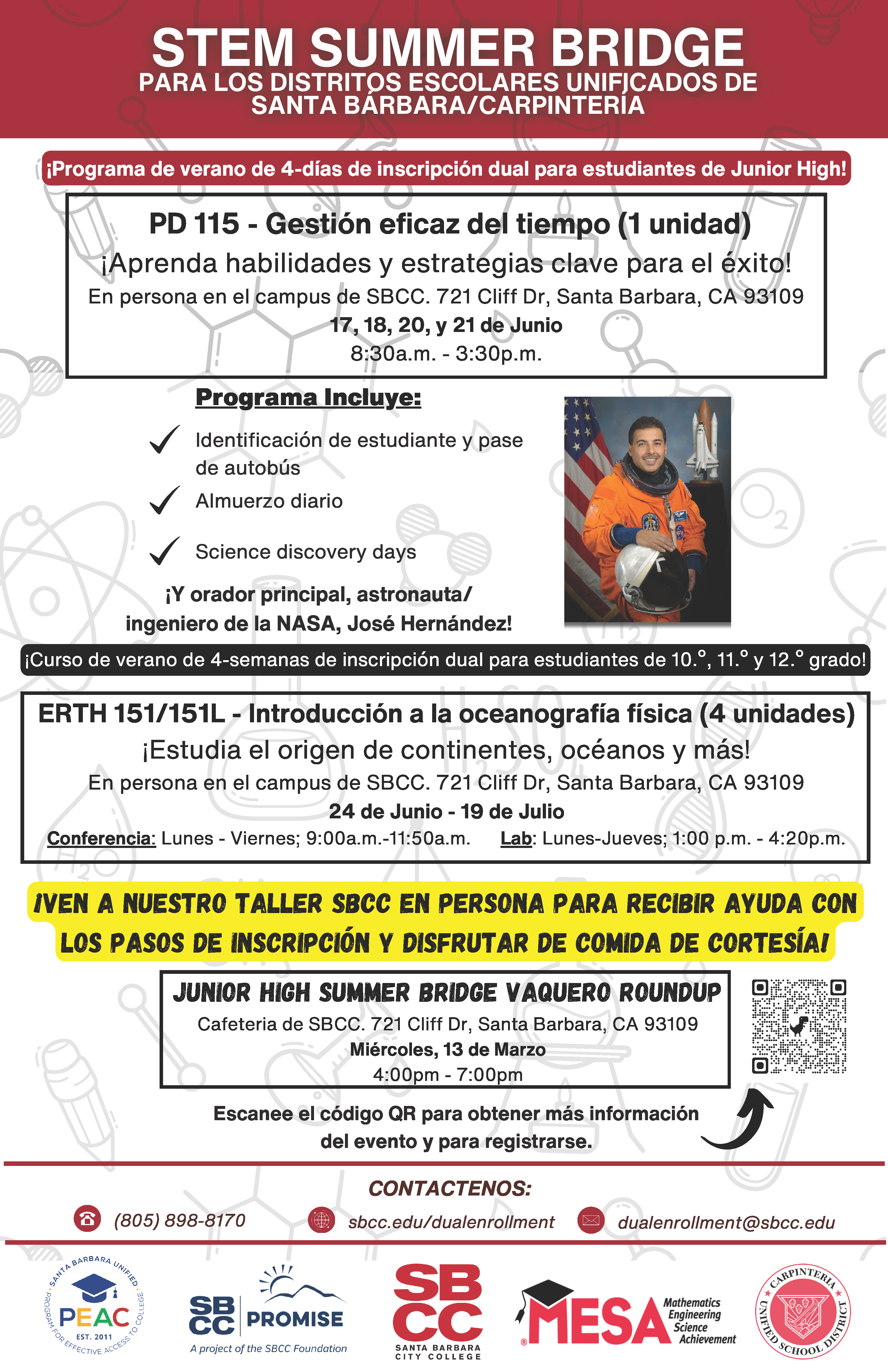 Summer Bridge Vaquero Round Up Flyer Spanish - Click for PDF